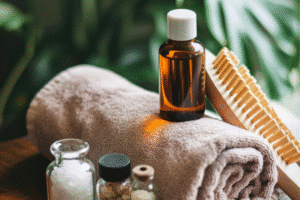 Calm self-care moment at A Moment’s Peace focused on relaxation and wellness